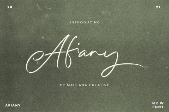 Afiany: A Refined Handwritten Font