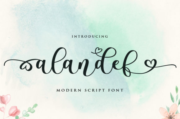 Alandef: A Dazzling Script Font for Business Branding