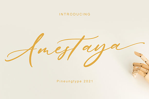 Amestaya: A Romantic Handwritten Font