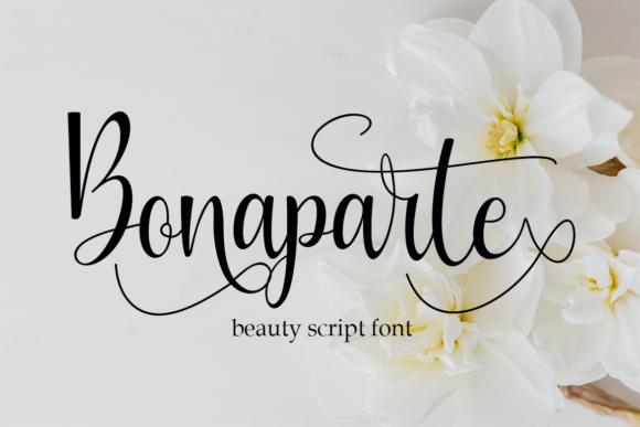 Bonaparte Font: Elegant Script for Creative Projects