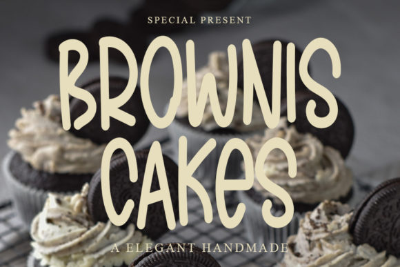 Brownis Cakes Font Review