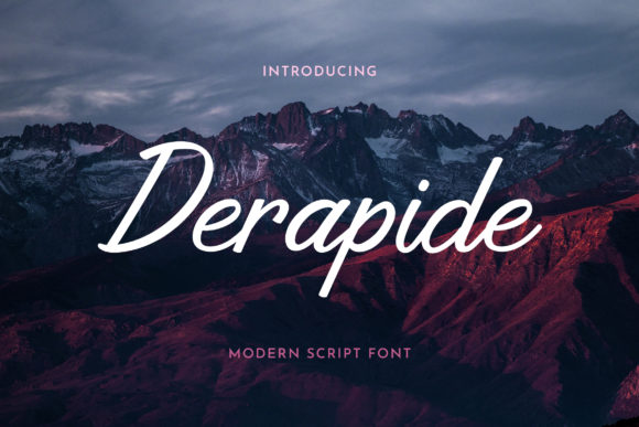Derapide: A Romantic Font for Creative Campaigns