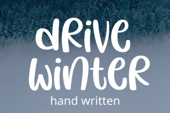 Drive Winter Font for Stylish Design