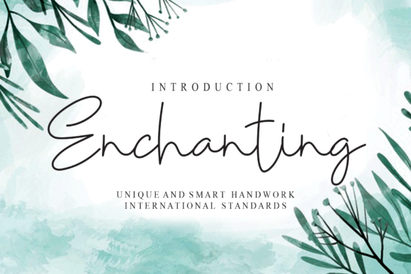 Enchanting Font: Elegant Script for Editorial Design