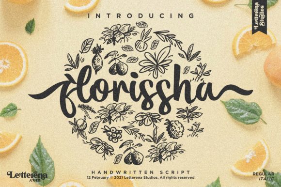 Florissha: A Romantic Font for Web Design