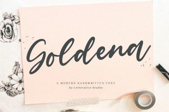 Goldena Font: Elegant Script for Editorial Design