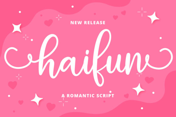 Haifun Font: Sweet Handwritten Elegance