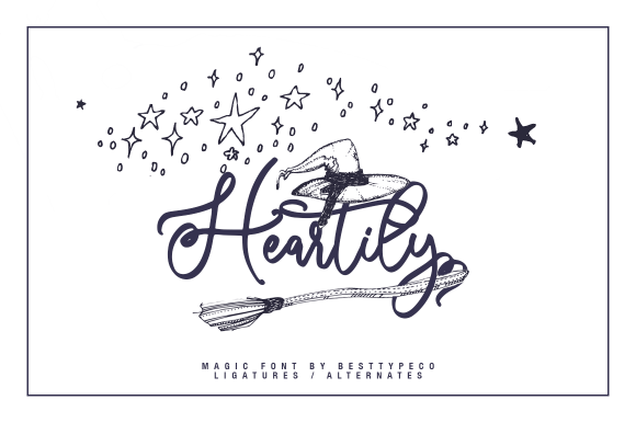 Heartily: A Handwritten Font for Creative Marketing