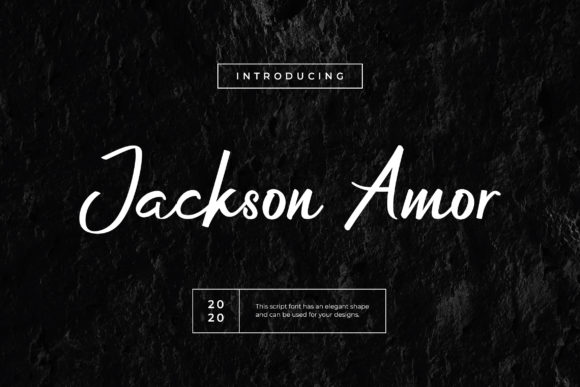 Jackson Amor Font: Elegant Script for Crafts