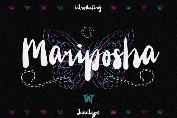 Mariposha: A Playful Script Font