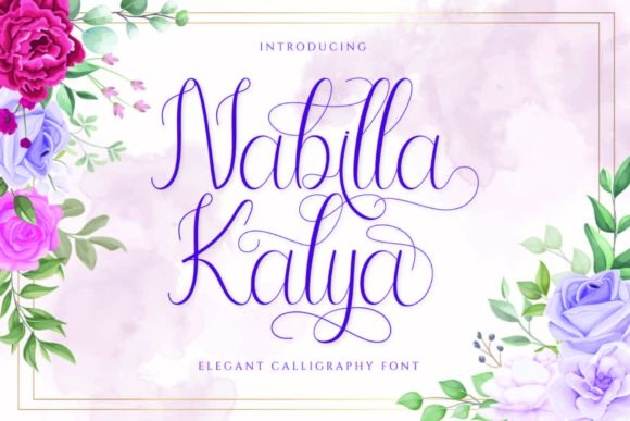 Nabilla Kalya Font: Elegant Script for Web Design
