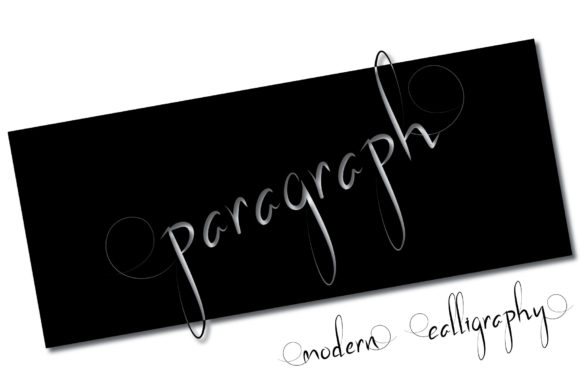 Paragraph: A Flowing Font for Editorial Design