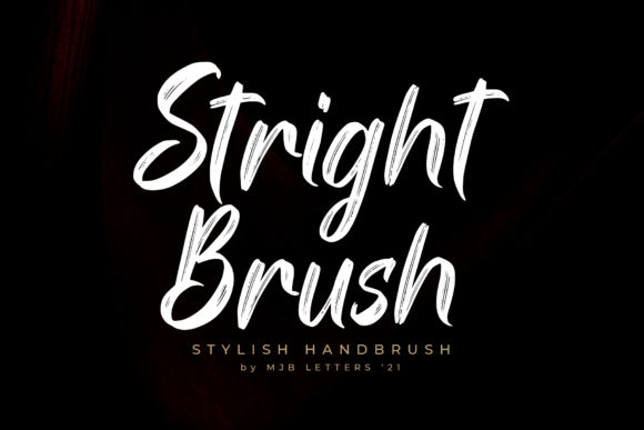Stright Brush: A Handwritten Font for Digital Marketing