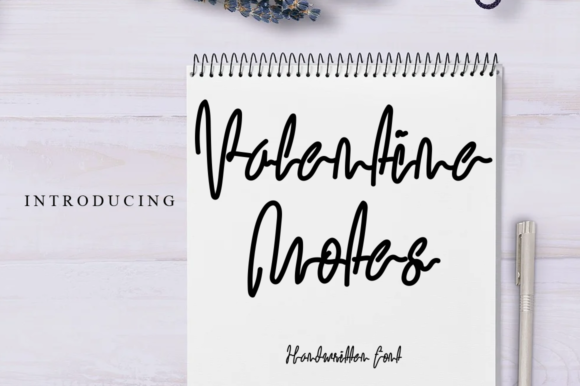 Valentine Notes Font for Web Design